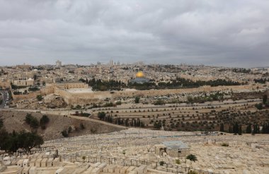 Mount of Olives görünümünden Kudüs'e