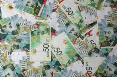 Farklı İsrail Şekeli banknotlar