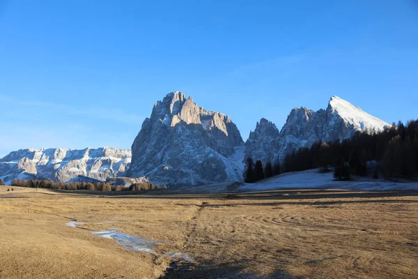 Langkofel Group в Южном Тироле — стоковое фото