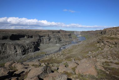 Dettifoss şelale Kanyon'da