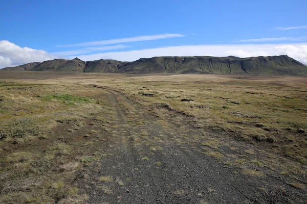 Gravel Road in the North of Iceland — Stock Photo, Image