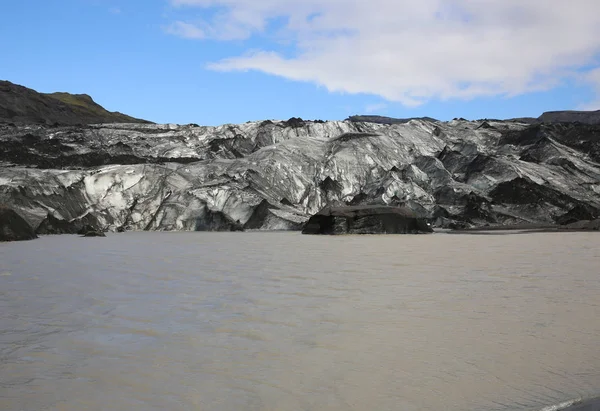 Solheimajokull 氷河。アイスランド — ストック写真