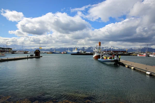 Húsavík Harbor. Islandia — Zdjęcie stockowe