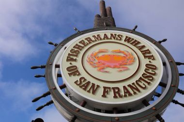 San Francisco ünlü Fishermans Wharf iz