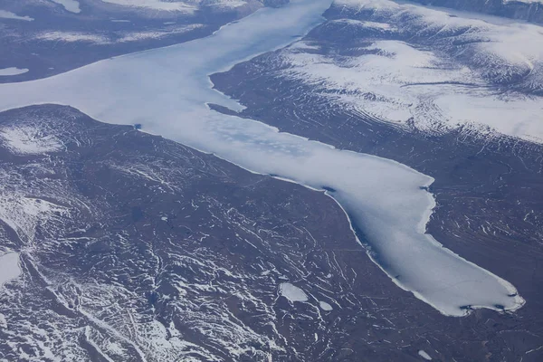 Vista aérea de Groenlandia — Foto de Stock