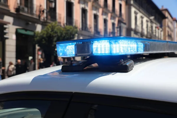 Policía en Madrid — Foto de Stock