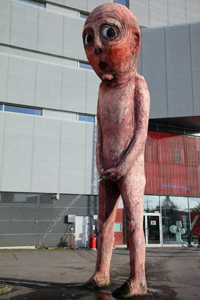 Helsinki Finlandia Octubre 2019 Estatua Orinar Llamada Bad Bad Boy —  Fotos de Stock