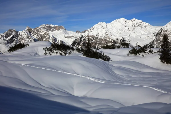 Skigebiet Arlberg Vorarlberg Österreich — Stockfoto