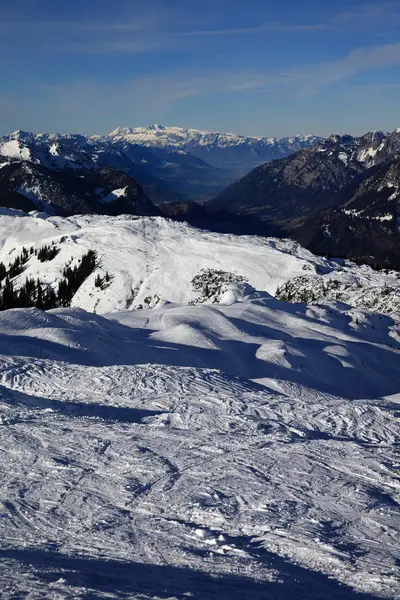 Ośrodek Narciarski Górach Arlberg Jestem Vorarlberg Austria — Zdjęcie stockowe