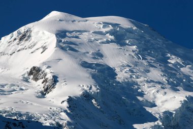 Aiguille de Midi 'den Mont Blanc Zirvesi. Fransa