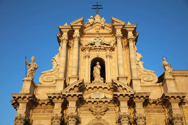 Cattedrale Siracusa Sicilia Italia — Foto Stock