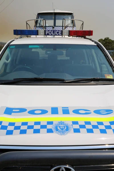 Bicheno Austrália Janeiro 2013 Polícia Serviço Emergência Estado Estrada Para — Fotografia de Stock