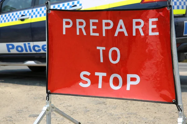 Closed Road Bicheno Massive Bush Fire Tasmania Australia — Stock Photo, Image