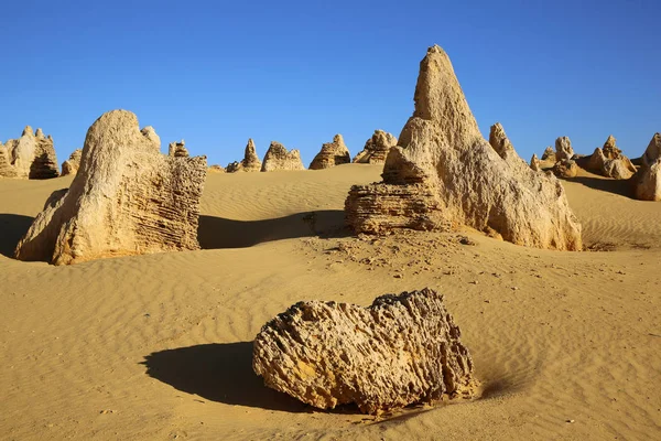 Pinnacoli Nel Parco Nazionale Del Nambung Australia Occidentale — Foto Stock