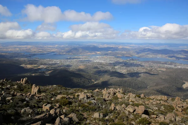 Vista Desde Wellington Hasta Hobart Tasmania Países Bajos — Foto de Stock