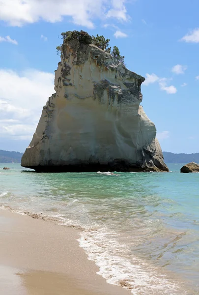 Hoho Rock Cathedral Cove Marine Reserve Coromandel Peninsula New Zealand — Stock Photo, Image