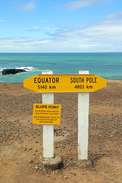 Slope Point Southern Most Point Oft South Island New Zealand — 스톡 사진