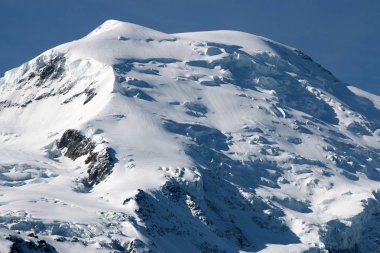 Aiguille de Midi 'den Mont Blanc Massif görüldü. Chamonix. Fransa