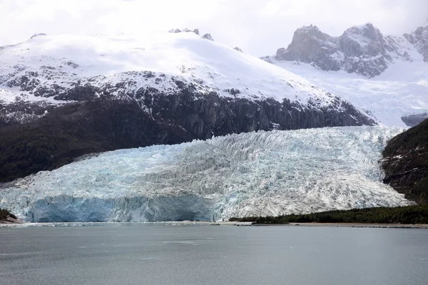 Glaciar Pia Patagônia Chile América Sul — Fotografia de Stock