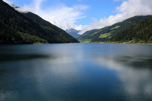 Zoggler Reservoir Біля Куппельві Долина Ультен Південний Тіроль Альто Адіж — стокове фото