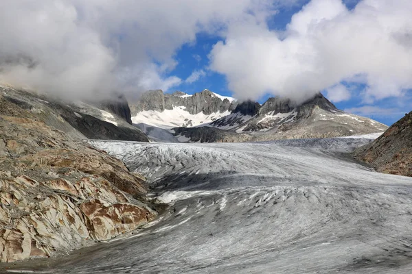 Rhône Glaciären Schweiziska Alperna Europa — Stockfoto