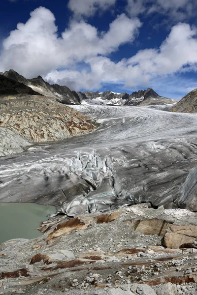 Glaciar Del Ródano Los Alpes Suizos Europa —  Fotos de Stock