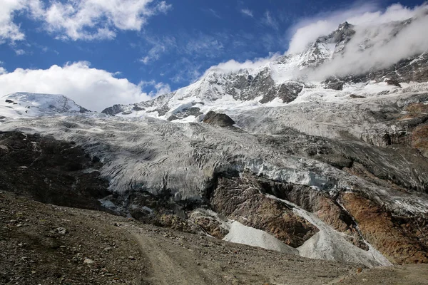 Fee Gletsjer Pennegen Alpen Zwitserland — Stockfoto