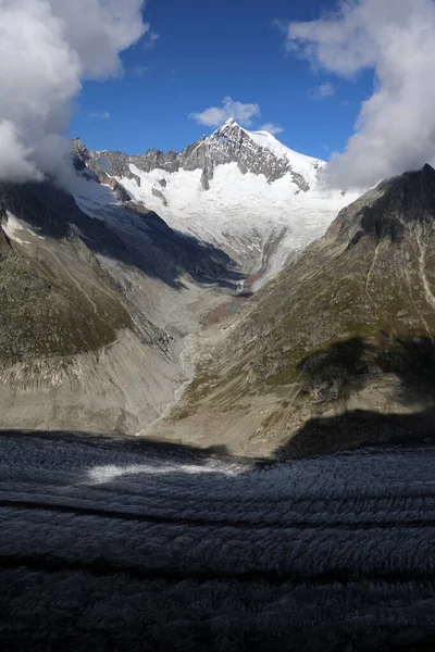 Παγετώνας Aletsch Στην Ελβετία Ευρώπη — Φωτογραφία Αρχείου