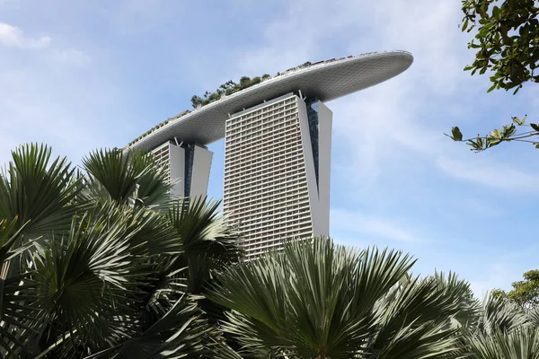 Singapore Republiek Singapore December 2019 Uitzicht Marina Bay Sands Hotel — Stockfoto