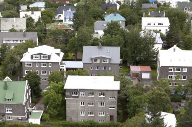 Reykjavik görünümü yaz