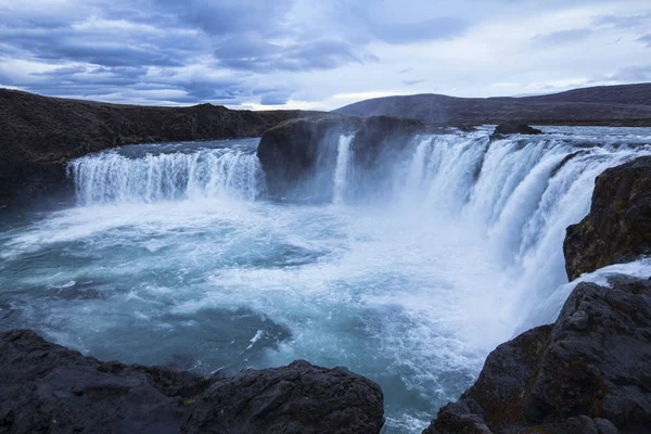 Godafoss Cachoeira Islândia — Fotografia de Stock