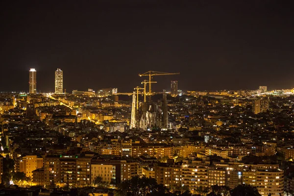 Barcelona view at night