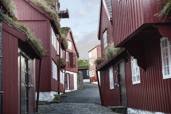 Torshavn, Faroe Adaları, Danimarka - 21 Eylül 2019: Tinganes