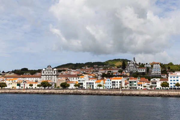 Blížíme se k Horta, Faial, Azory — Stock fotografie