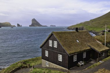 Tipik faroe evi.