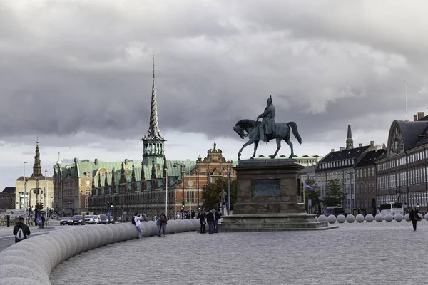 Frederik Vii standbeeld, Kopenhagen, Denemarken — Stockfoto