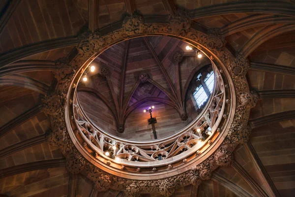 John Rylands Kütüphanesinin tavanı, Manchester, Uk