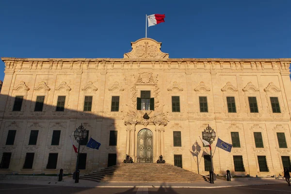 Castille Palace close-up, Valletta, Malta — Fotografia de Stock