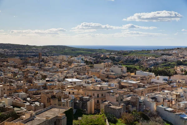 Panoramic view of Victoria, Gozo, Malta — Stock Photo, Image