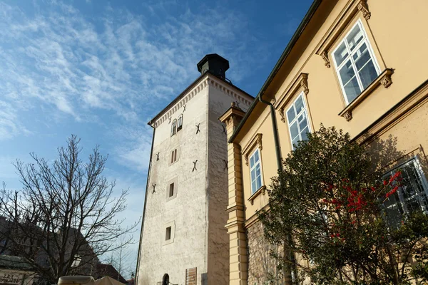 Zagreb Kroatien Februar 2019 Lotrscak Tower — Stockfoto