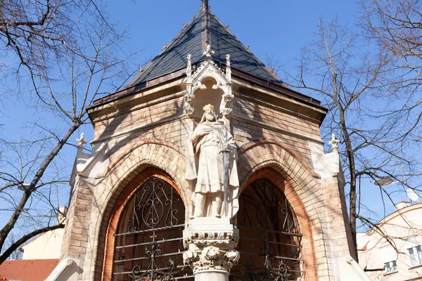 Zagreb Kroatien Februar 2019 Heilig Kreuz Kapelle Aus Nächster Nähe — Stockfoto