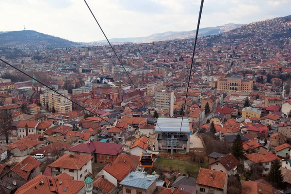 Sarajevo Bosnia Herzegovina February 2019 Cable Car — Stock Photo, Image