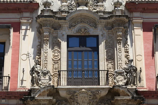 Sevilha Espanha Julho 2013 Varanda Palácio San Telmo Espanhol Palácio — Fotografia de Stock