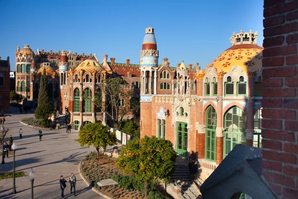 Barcelona España Marzo 2014 Hospital Sant Pau Complejo Arquitectura Modernista —  Fotos de Stock