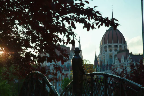 Budapest Ungern Maj 2017 Monumentet Imre Nagy — Stockfoto