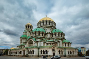 Sofya, Bulgaristan - 9 Ekim 2017: Alexander Nevsky Katedrali