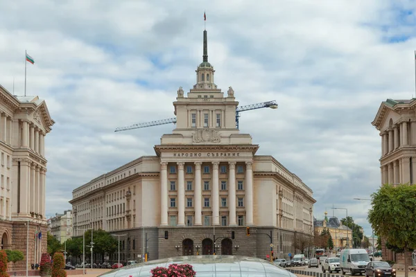 Sofía Bulgaria Octubre 2017 Oficina Asamblea Nacional Vista Desde Plaza — Foto de Stock