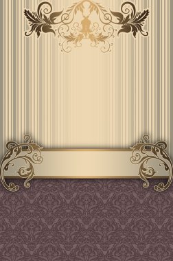 Vintage desenlerle dekoratif arka plan.