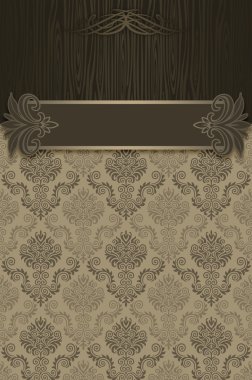 Vintage desenlerle dekoratif arka plan.