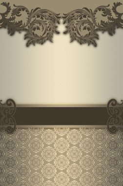 Vintage desenlerle dekoratif arka plan.